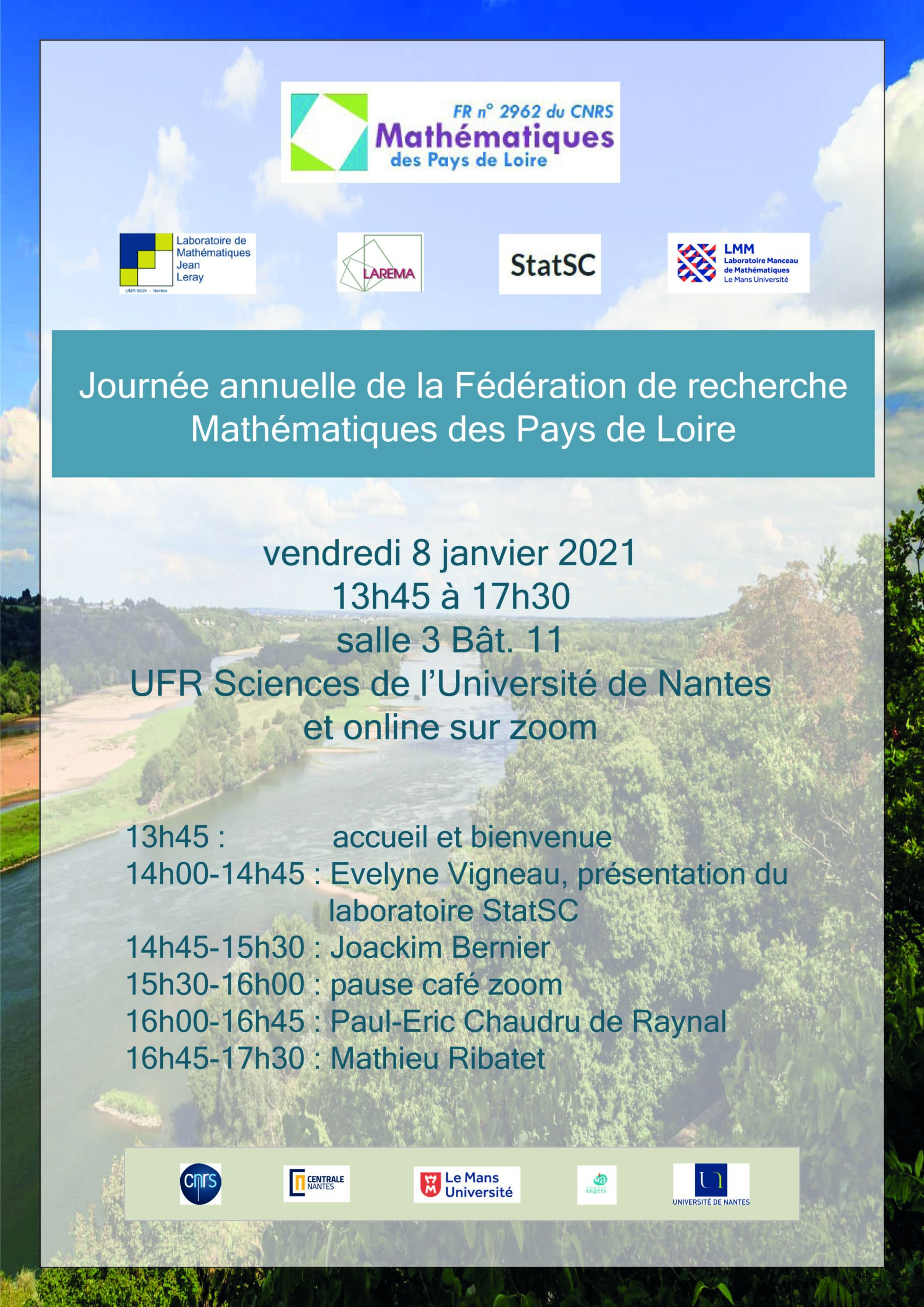 Journée annuelle de la Fédération de Recherche Mathématiques des Pays de Loire